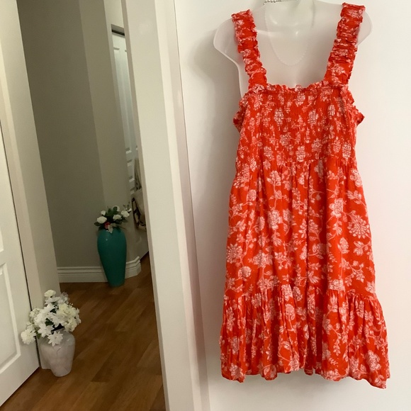 Dex NWT Orange Sun Dress XL - Picture 5 of 8